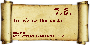 Tumbász Bernarda névjegykártya